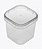PLASTILANIA POTE QUADRADO C/TAMPA 220 ML PCT C/10 UNID. - Imagem 2