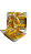 TRIK PRATO  PR21  QUADRADO DOURADO   C/10 UNID.  PCT - Imagem 2