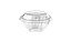 DARNEL POTE DOMO MULTIUSO  CRISTAL C/ TAMPA 355 ML (120oz)  c/200 unid. d771200S - Imagem 1