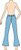 Ref. 415 - Molde de Calça Flare Feminina - Jeans com Elastano - Imagem 1