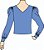Ref. 397 - Blusa Manga Bufante Longa - DIGITAL - Imagem 1