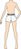 Ref. 454 - Molde de Shorts em malha - com bolso - DIGITAL - Imagem 1