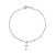Pulseira de Prata com Pingente de Cruz 18cm - Imagem 1