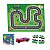 Pista quebra cabeças 96 peças puzzle race + 1 carrinho de ferro Homeplay - Imagem 1