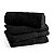 KIT TOALHA SALÃO DE BELEZA 4 PEÇAS - Cor:Preto - Imagem 1