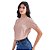 Blusa Feminina Elegante com Babado no Pescoço - Imagem 1