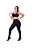 Conjunto Fitness Power Calça com bolso e top com bojo removível - Imagem 3