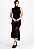 Vestido De Renda Gola Alta Preto Midi | Original - Imagem 2