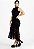Vestido De Renda Gola Alta Preto Midi | Original - Imagem 3