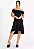 Vestido Feminino Midi Ombro a Ombro Godê Preto - Imagem 1