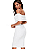 Vestido Feminino Ombro a Ombro Com Babado - Imagem 2