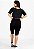 Conjunto Fitness Bermuda com Bolso e Cropped Manga de Tela - Imagem 3