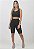 Conjunto Fitness Bermuda e Cropped Preto - Imagem 1