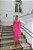 VESTIDO MIDI COM DECOTE ASSIMÉTRICO E MAXI LAÇO HONEYMOON COR-DE-ROSA - Imagem 1