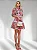 VESTIDO CURTO FLORAL VERMELHO LOVE L AMOUR - Imagem 2