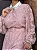 VESTIDO CURTO ROSA RENDA MANGA LONGA CONTRA FIO - Imagem 4