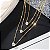 Brilhe Com Estilo: Colar Dourado De 3 Camadas Coração Estrelinha - Envio Imediato - Imagem 3