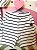 Combinadinho Moletinho Premium Off-White Listras Pretas - Imagem 4