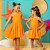 Vestido Laila Laranja Neon - Imagem 5