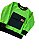 Casaco Alegria Verde Limão Bolso Preto💚🖤 - Imagem 1