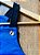 Jardineira Longa Moletom Azul Bolso Listrado🖤🤍💙 - Imagem 3