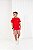 T-Shirt Vermelho Carinho e bermuda listrada❤ - Imagem 2