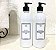 Kit 2 Frascos Para Banheiro 500ml Shampoo e Condicionador - Imagem 1