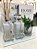 Kit Lavabo  Aromatizador Difusor  Saboneteira Square Branco com bandeja e vaso de flor - Imagem 2