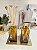 Kit Difusor e Saboneteira com Bandeja Square Dourado com Marrom - Imagem 2