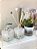 Kit Lavabo Pícolo Branco com Difusor e Saboneteira com bandeja e vaso de flor - Imagem 1