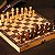 Jogo de xadrez Profissional Magnético com tabuleiro/caixa- dobrável de madeira - Imagem 3