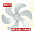 HÉLICE 30CM 6 PÁS VENTILADOR BRITÂNIA B30 TURBO / PHILCO TURBO - CINZA - Imagem 1