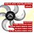 HELICE ARNO 40CM 6 PAS TURBO SILENCIO MAXX & GO CINZA - Imagem 3