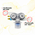 VÁLVULA DUPLA 220V W2921-29106 LAVADORA PANASONIC F160 FS160 F140 - EMICOL 97704310000 - Imagem 2