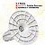 AGITADOR 8 BLADES LAVADORA BRASTEMP CONSUL BWC10ABANA CWL08CBANA - ORIGINAL W10882241 W10669206 - Imagem 2
