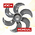 HÉLICE 40CM 6PÁS VENTILADOR MONDIAL NV-41 VT-40 V-71 - MM275 - Imagem 1