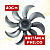 HÉLICE 40CM 8 PÁS VENTILADOR BRITÂNIA BVT480P PHILCO PVC480P - CINZA ESCURO - Imagem 1