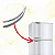 PUXADOR GELADEIRA ELECTROLUX RE28 DF34 - SIMILAR 67492896 67492897 - Imagem 1