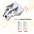 SUPORTE DO PUXADOR GELADEIRA ELECTROLUX DF36A DFN42 - ORIGINAL 67401599 - Imagem 3