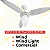 KIT 3 PAS VENTILADOR DE TETO VENTISOL WIND BRANCO 0375 124 - Imagem 3