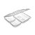 EMBALAGEM POTE RETANGULAR CR. 3 DIV 810ML CX C/100 G323 - GALVANOTEK - Imagem 2
