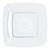PRATO CRISTAL QUADRADO 21CM 10X10 UND - Imagem 2