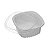 EMBALAGEM POTE QUADRADO MULTIUSO BCA 500ML CX C/300 G309 - GALVANOTEK - Imagem 1