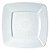 PRATO QUADRADO ACRILICO BRANCO 21CM C/10- STRAWPLAST - Imagem 2