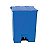 LIXEIRA 50/60 LTS C/TAMPA E PEDAL AZUL - Imagem 1