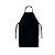 AVENTAL DE NAPA PRETO S/BOLSO - 60X120 - Imagem 1