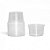 POTE 200ML PS TRANSLUCIDO CX C/1000 (20X50) - CRISTALCOPO - Imagem 1