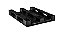 PALETE PLASTICO POLIETILENO (PL3) STANDARD SEM REFORCO 1000X1200X130MM PRETO - Imagem 1