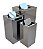 LIXEIRA QUADRADA INOX 100LTS - Imagem 2