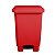 CESTO VERMELHO 100LTS COM TAMPA E PEDAL - Imagem 1